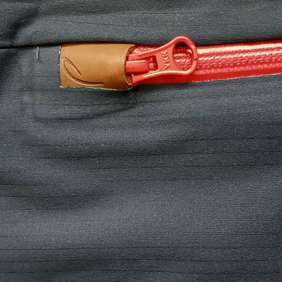 R.Pessoa By Horseware Hooded Riding Rain Jacket Size Small Navy/Red - Picture 9 of 16